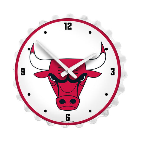 Chicago Bulls: Bottle Cap Lighted Wall Clock - The Fan-Brand