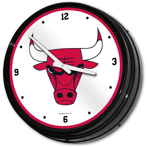 Chicago Bulls: Retro Lighted Wall Clock - The Fan-Brand