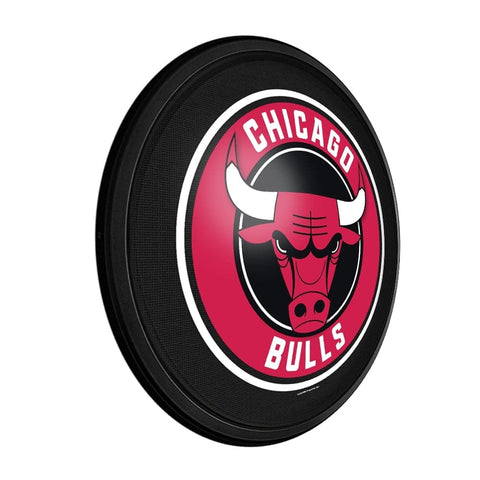 Chicago Bulls: Round Slimline Lighted Wall Sign - The Fan-Brand