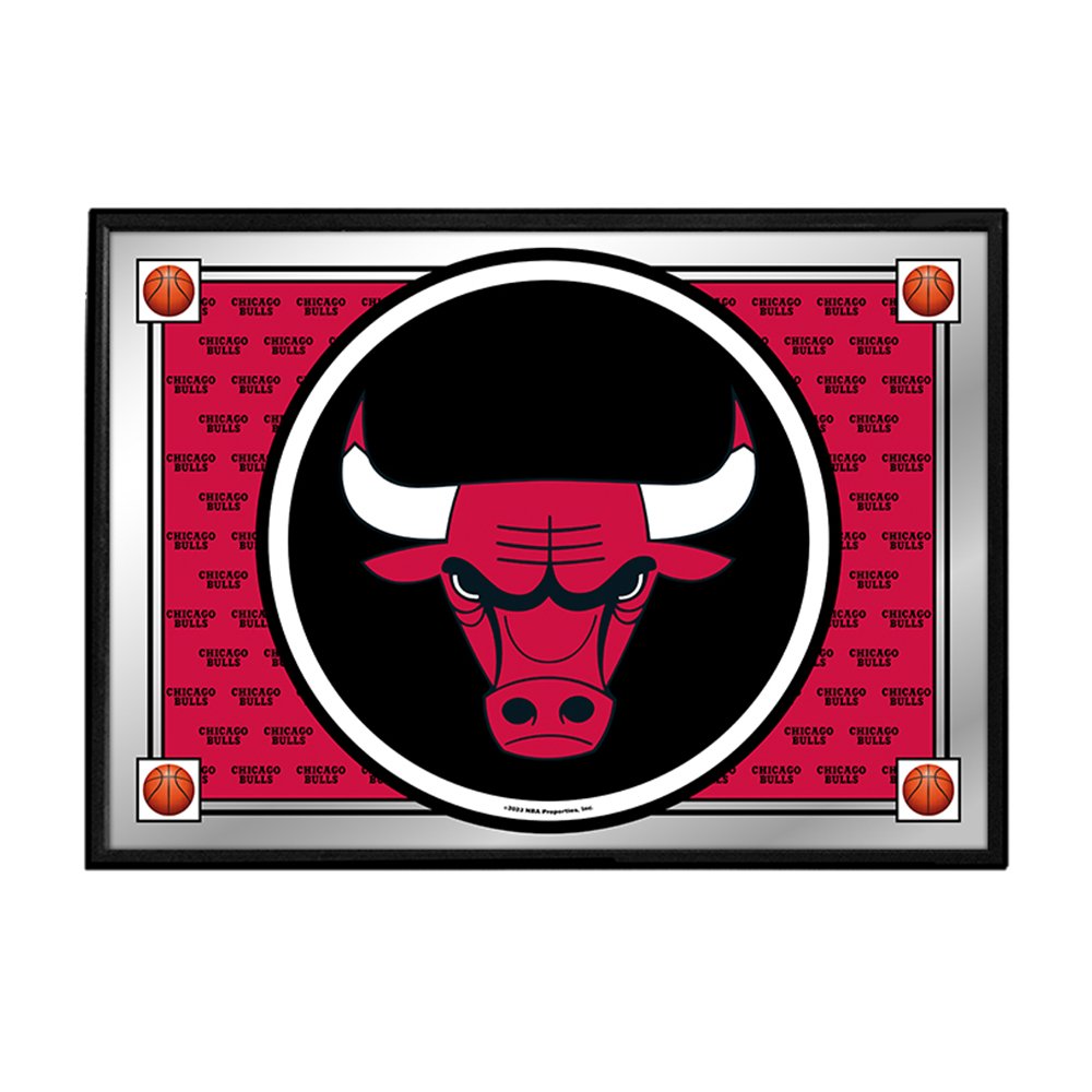 Chicago Bulls: Team Spirit - Framed Mirrored Wall Sign - The Fan-Brand
