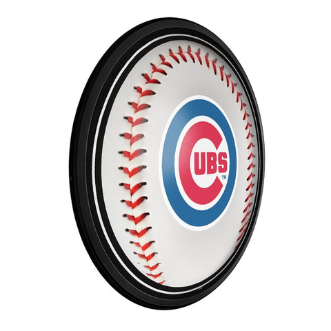 Chicago Cubs: Baseball - Round Slimline Lighted Wall Sign - The Fan-Brand