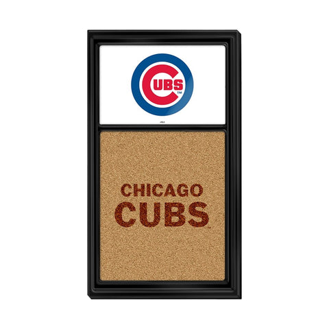 Chicago Cubs: Dual Logo - Cork Note Board - The Fan-Brand