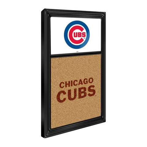 Chicago Cubs: Dual Logo - Cork Note Board - The Fan-Brand