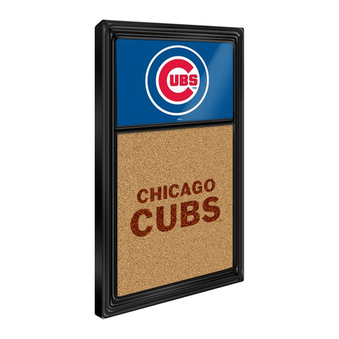 Chicago Cubs: Dual Logo - Cork Note Board - The Fan-Brand