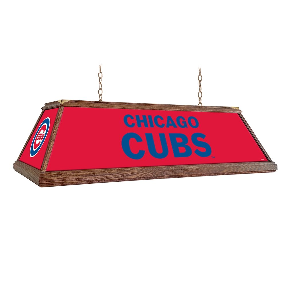 Chicago Cubs: Premium Wood Pool Table Light - The Fan-Brand