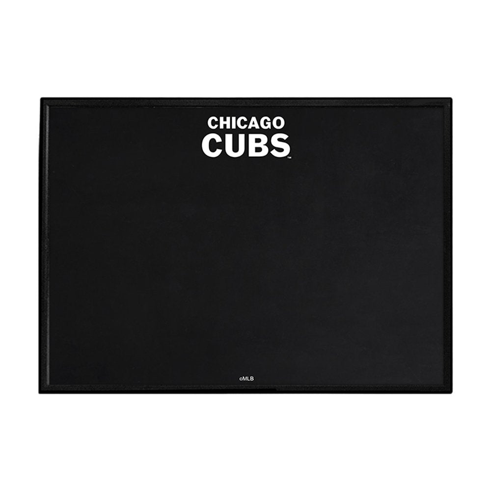 Chicago Cubs: Wordmark - Framed Chalkboard - The Fan-Brand