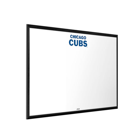 Chicago Cubs: Wordmark - Framed Dry Erase Wall Sign - The Fan-Brand