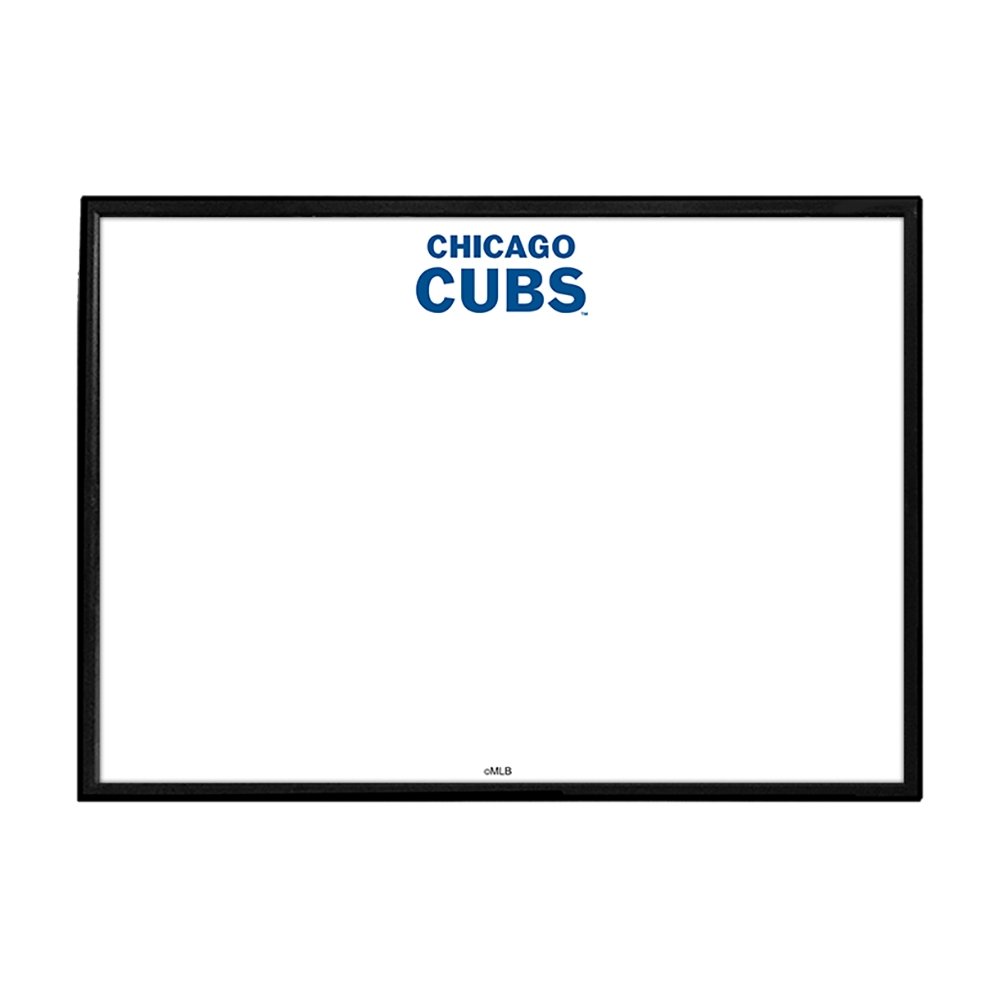 Chicago Cubs: Wordmark - Framed Dry Erase Wall Sign - The Fan-Brand