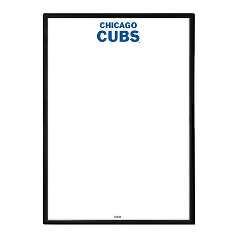 Chicago Cubs: Wordmark - Framed Dry Erase Wall Sign - The Fan-Brand