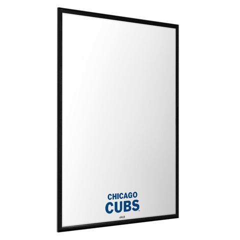 Chicago Cubs: Wordmark - Framed Dry Erase Wall Sign - The Fan-Brand