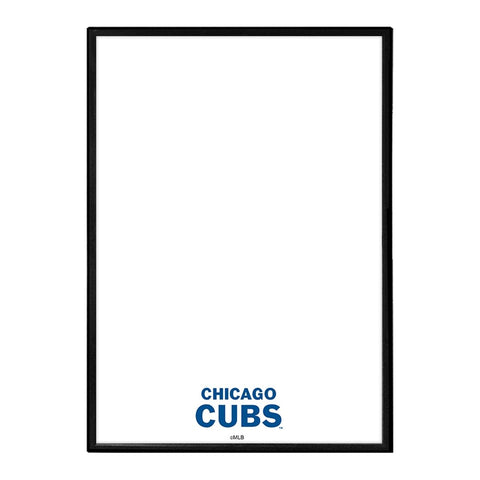 Chicago Cubs: Wordmark - Framed Dry Erase Wall Sign - The Fan-Brand