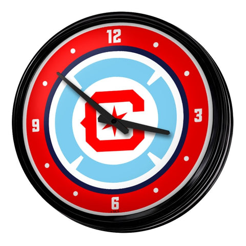 Chicago Fire: Retro Lighted Wall Clock - The Fan-Brand