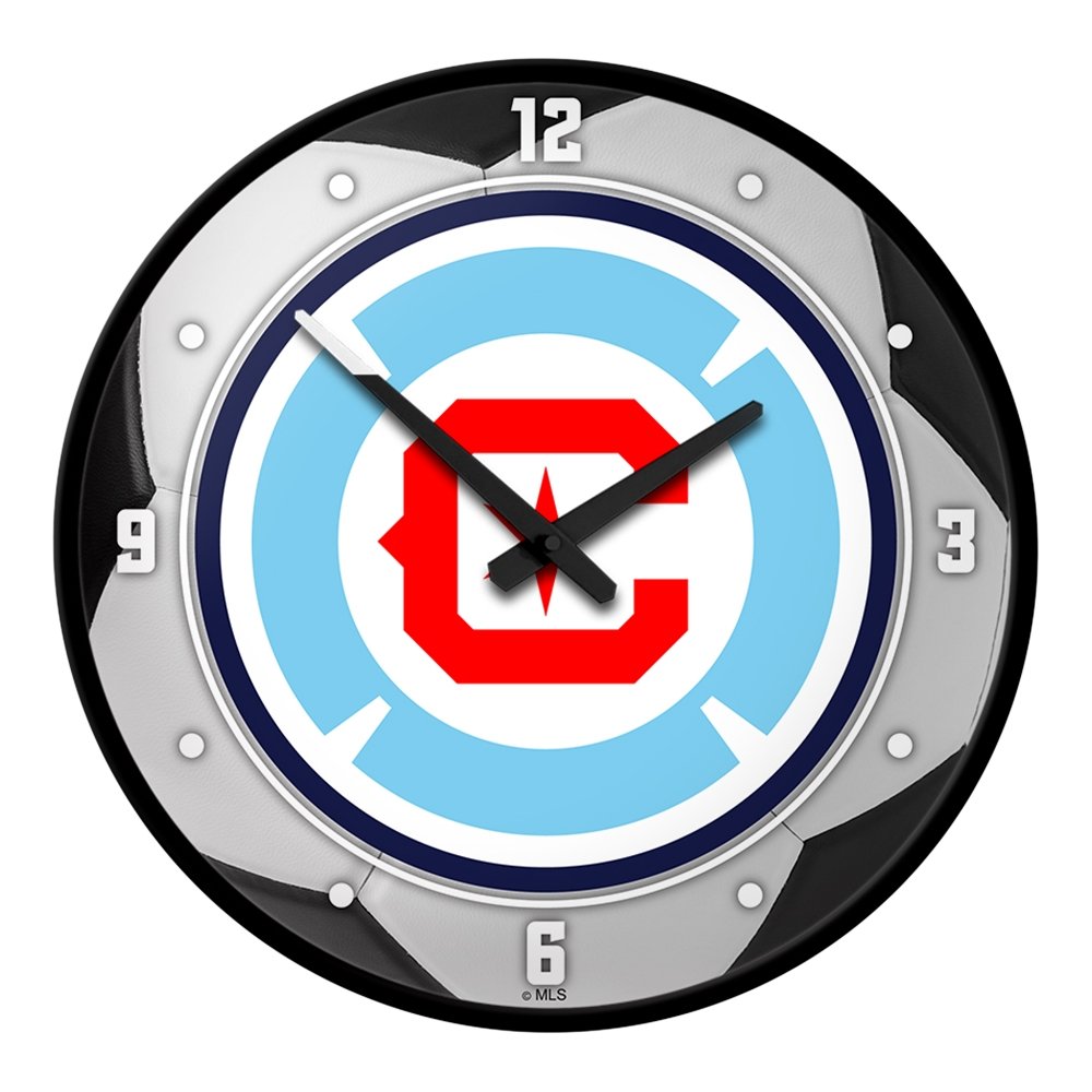 Chicago Fire: Soccer Ball - Modern Disc Wall Clock - The Fan-Brand