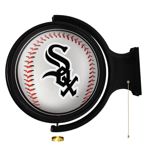 Chicago White Sox: Baseball - Original Round Rotating Lighted Wall Sign - The Fan-Brand