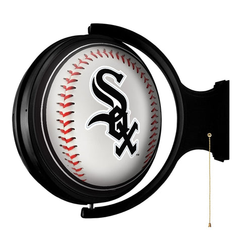 Chicago White Sox: Baseball - Original Round Rotating Lighted Wall Sign - The Fan-Brand
