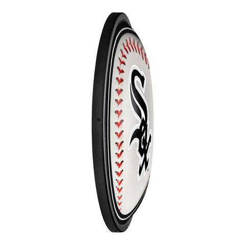 Chicago White Sox: Baseball - Round Slimline Lighted Wall Sign - The Fan-Brand