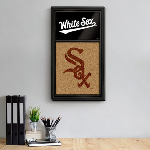 Chicago White Sox: Dual Logo - Cork Note Board - The Fan-Brand