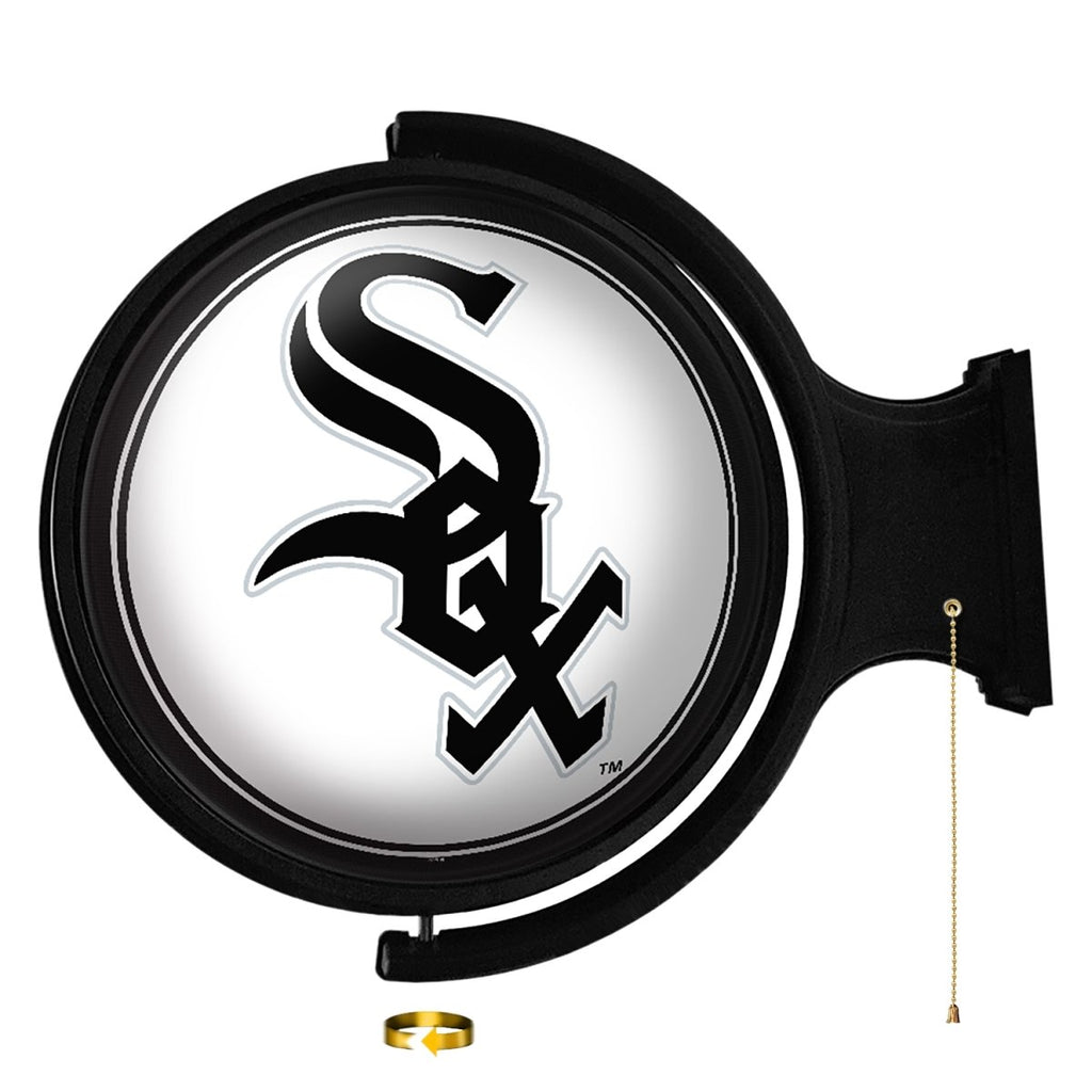 Chicago White Sox: Logo - Original Round Rotating Lighted Wall Sign - The Fan-Brand