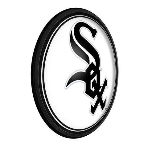 Chicago White Sox: Logo - Round Slimline Lighted Wall Sign - The Fan-Brand