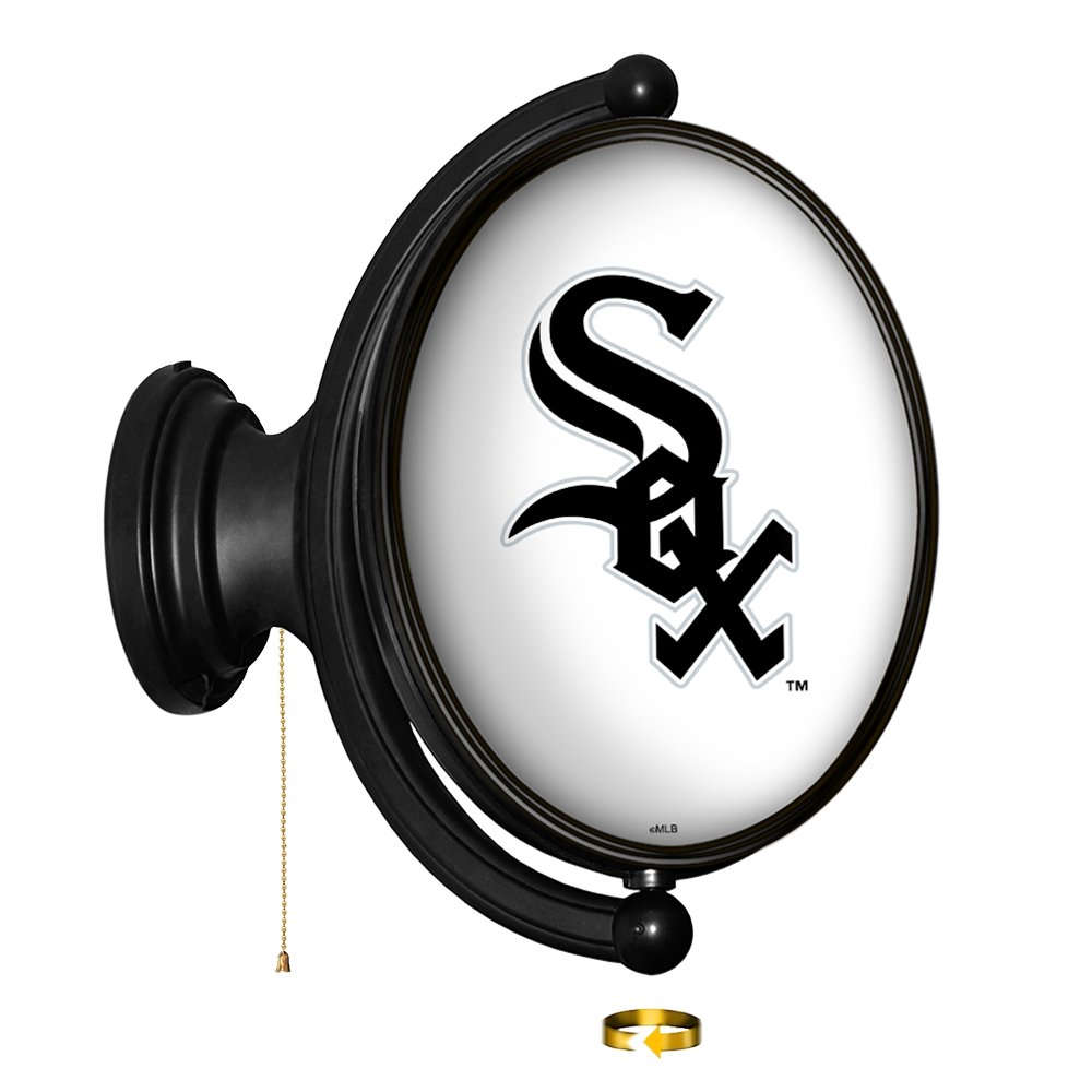 Chicago White Sox: Original Oval Rotating Lighted Wall Sign - The Fan-Brand