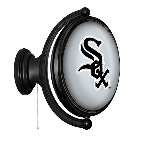 Chicago White Sox: Original Oval Rotating Lighted Wall Sign - The Fan-Brand