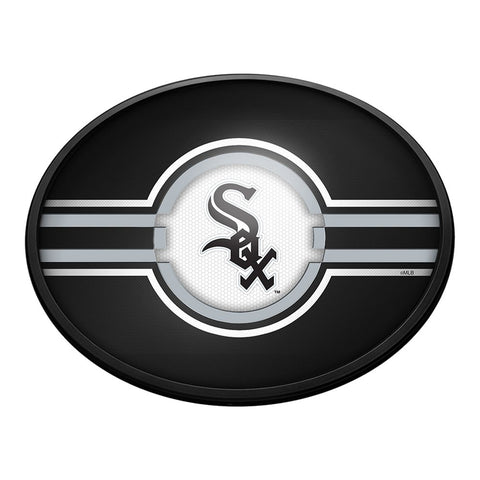 Chicago White Sox: Oval Slimline Lighted Wall Sign - The Fan-Brand