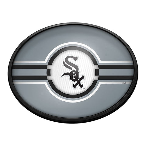 Chicago White Sox: Oval Slimline Lighted Wall Sign - The Fan-Brand