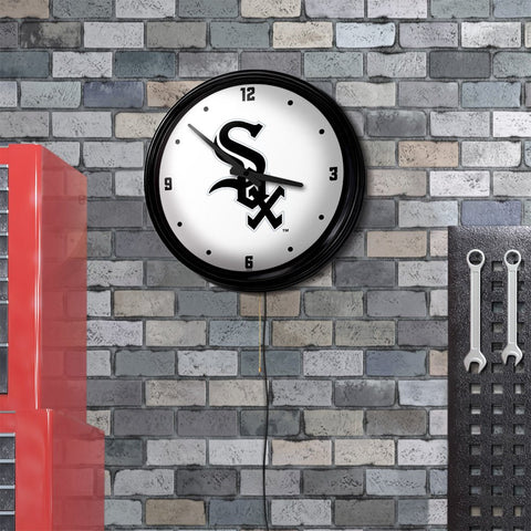 Chicago White Sox: Retro Lighted Wall Clock - The Fan-Brand