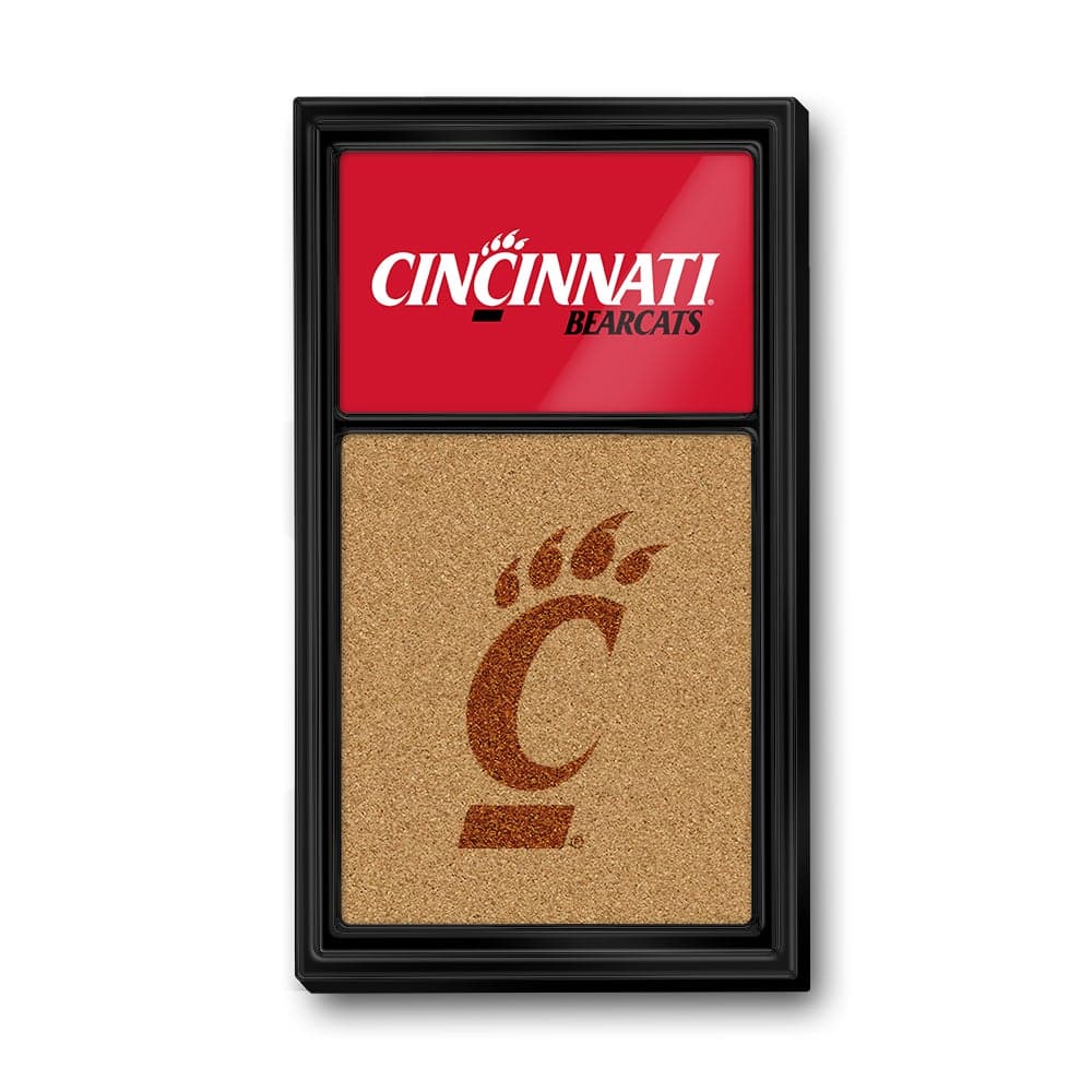 Cincinnati Bearcats: Dual Logo - Cork Note Board - The Fan-Brand