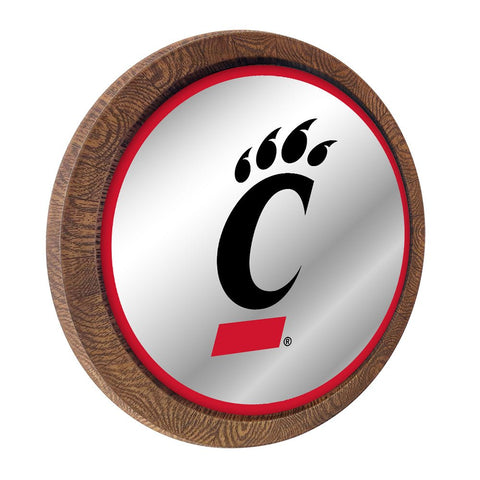 Cincinnati Bearcats: Logo - Mirrored Barrel Top Mirrored Wall Sign - The Fan-Brand