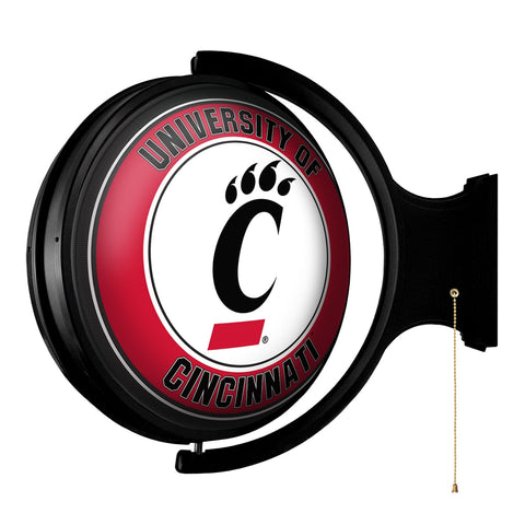Cincinnati Bearcats: Original Round Rotating Lighted Wall Sign - The Fan-Brand