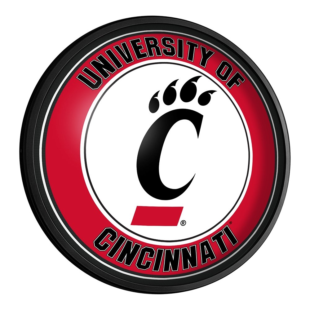 Cincinnati Bearcats: Round Slimline Lighted Wall Sign - The Fan-Brand