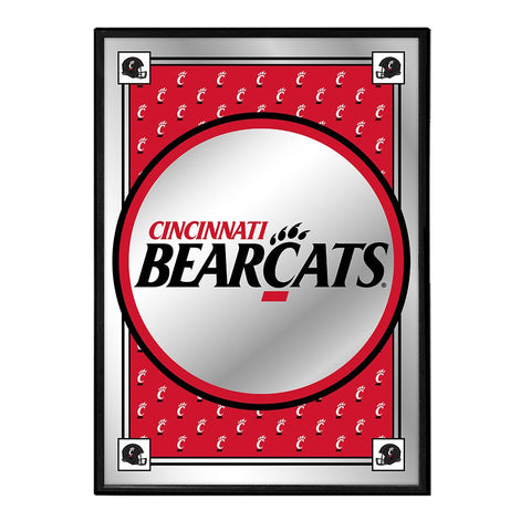 Cincinnati Bearcats: Team Spirit - Framed Mirrored Wall Sign - The Fan-Brand