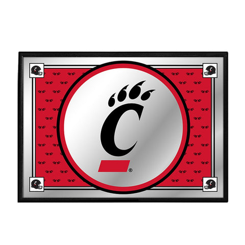 Cincinnati Bearcats: Team Spirit, Logo - Framed Mirrored Wall Sign - The Fan-Brand