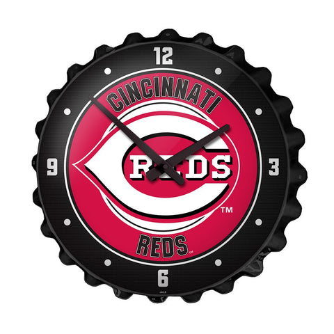 Cincinnati Reds: Bottle Cap Wall Clock - The Fan-Brand