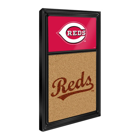 Cincinnati Reds: Dual Logo - Cork Note Board - The Fan-Brand
