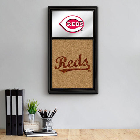 Cincinnati Reds: Dual Logo - Mirrored Dry Erase Note Board - The Fan-Brand