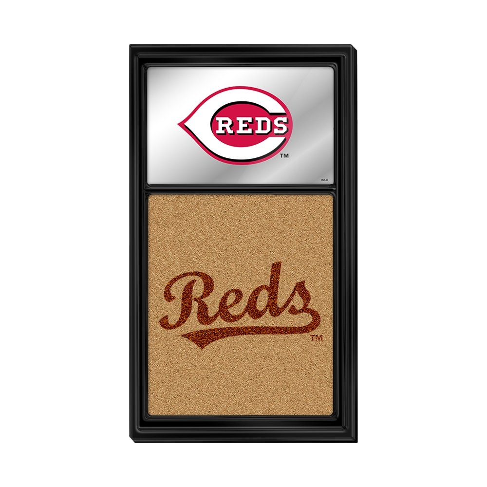 Cincinnati Reds: Dual Logo - Mirrored Dry Erase Note Board - The Fan-Brand