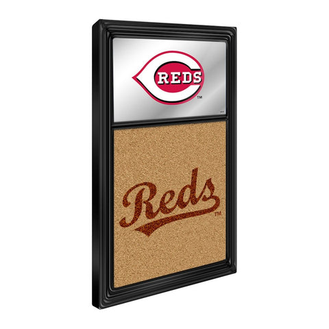 Cincinnati Reds: Dual Logo - Mirrored Dry Erase Note Board - The Fan-Brand