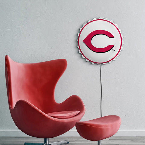 Cincinnati Reds: Logo - Bottle Cap Wall Light - The Fan-Brand