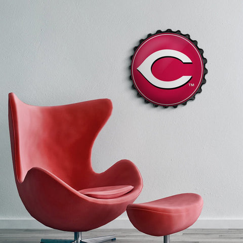 Cincinnati Reds: Logo - Bottle Cap Wall Sign - The Fan-Brand