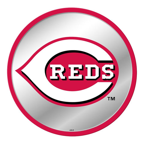 Cincinnati Reds: Modern Disc Mirrored Wall Sign - The Fan-Brand