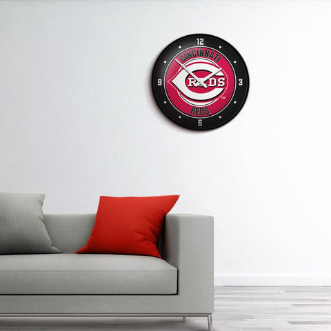 Cincinnati Reds: Modern Disc Wall Clock - The Fan-Brand