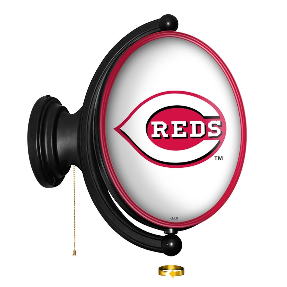 Cincinnati Reds: Original Oval Rotating Lighted Wall Sign - The Fan-Brand