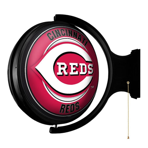 Cincinnati Reds: Original Round Rotating Lighted Wall Sign - The Fan-Brand