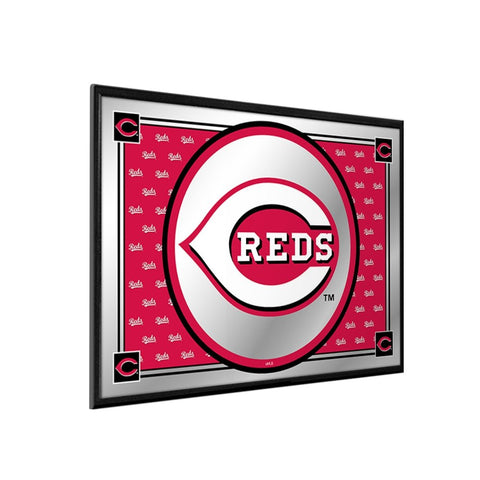 Cincinnati Reds: Team Spirit - Framed Mirrored Wall Sign - The Fan-Brand