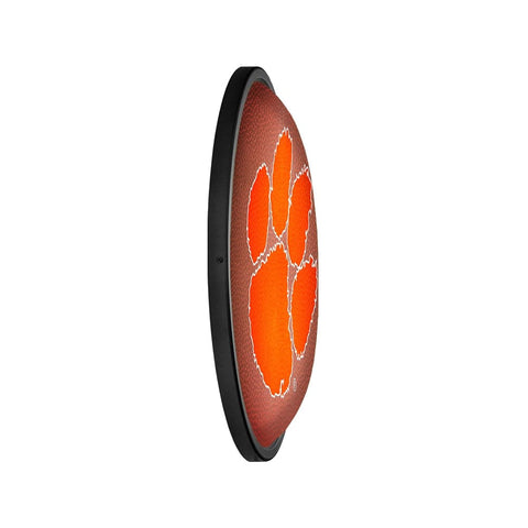 Clemson Tigers: Pigskin - Oval Slimline Lighted Wall Sign - The Fan-Brand