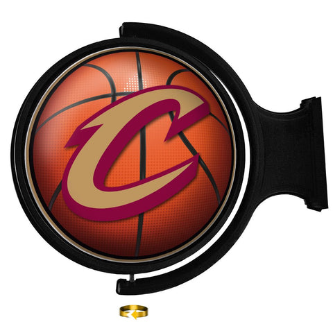 Cleveland Cavaliers: Basketball - Original Round Rotating Lighted Wall Sign - The Fan-Brand