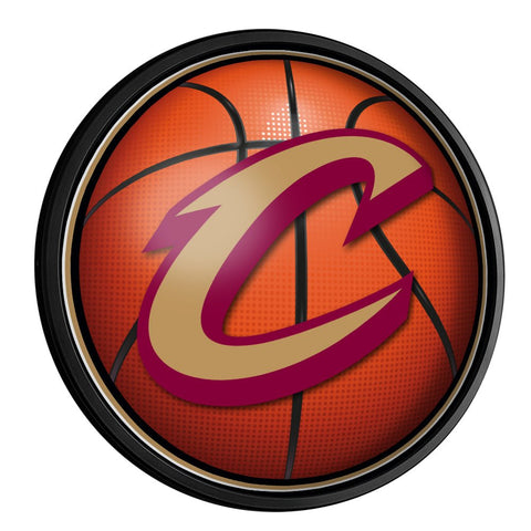 Cleveland Cavaliers: Basketball - Round Slimline Lighted Wall Sign - The Fan-Brand
