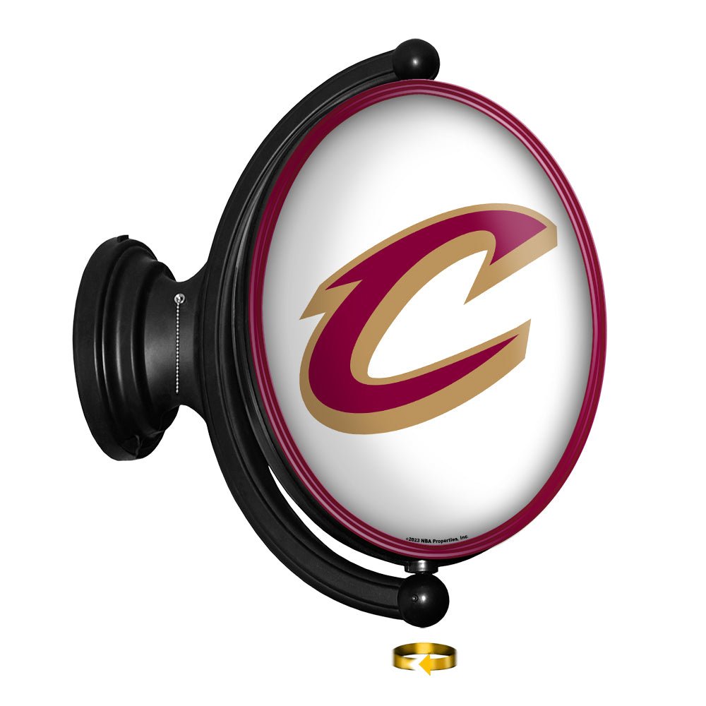 Cleveland Cavaliers: Original Oval Rotating Lighted Wall Sign - The Fan ...
